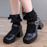 【メール便】プリーツパールフリルショートソックス