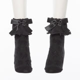 【メール便】プリーツパールフリルショートソックス