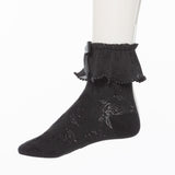 【メール便】プリーツパールフリルショートソックス