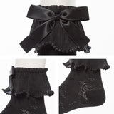 【メール便】プリーツパールフリルショートソックス