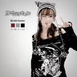 スカル蜘蛛の巣長袖Tシャツ