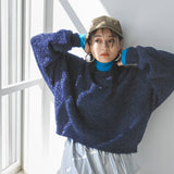 ラメニットトップス