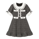 ハートパールジャガードorツイードワンピース