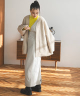 フェイクリングウールリバーシブルミドルジャケット