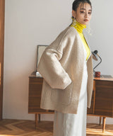 フェイクリングウールリバーシブルミドルジャケット