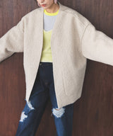 フェイクリングウールリバーシブルミドルジャケット