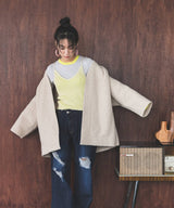 フェイクリングウールリバーシブルミドルジャケット