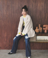 フェイクリングウールリバーシブルミドルジャケット