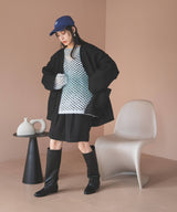 フェイクリングウールリバーシブルミドルジャケット