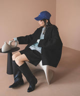 フェイクリングウールリバーシブルミドルジャケット