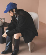 フェイクリングウールリバーシブルミドルジャケット