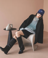 フェイクリングウールリバーシブルミドルジャケット