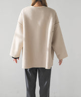 フェイクリングウールリバーシブルミドルジャケット