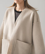 フェイクリングウールリバーシブルミドルジャケット