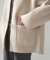 フェイクリングウールリバーシブルミドルジャケット