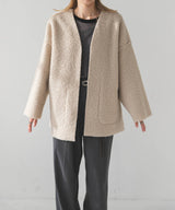 フェイクリングウールリバーシブルミドルジャケット