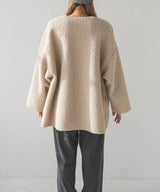 フェイクリングウールリバーシブルミドルジャケット