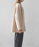 フェイクリングウールリバーシブルミドルジャケット