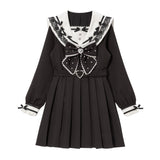 ハートビジューリボンレース学園ワンピース