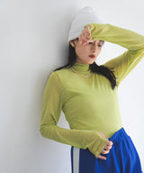 【メール便】指ぬき配色メローシアータートル