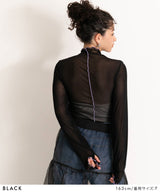 【メール便】指ぬき配色メローシアータートル