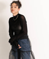 【メール便】指ぬき配色メローシアータートル