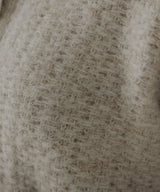 ツイードライクフリンジニットカーディガン