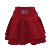 ストーン×ハートビジューフレアミニスカート