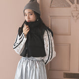 クロップドファイバーダウンベスト