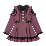 【新春セール】キラキラビジューレース重ねフリルワンピース