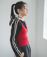 【メール便】スリーブラインレースロンT