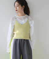 【新春セール】リバーシブルニットキャミビスチェ