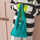 【メール便】リバーシブルニットバッグ