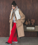 ダンボールセミフレアニットパンツ