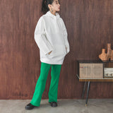 ダンボールセミフレアニットパンツ