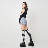 チェーン付き肌魅せダブルジップカットソー