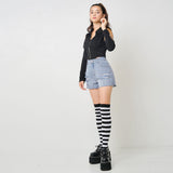 チェーン付き肌魅せダブルジップカットソー