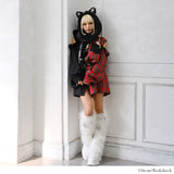 バイカラー肩開きBIGシャツワンピース