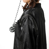 バイカラー肩開きBIGシャツワンピース