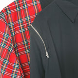 バイカラー肩開きBIGシャツワンピース