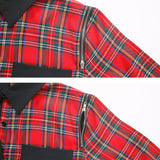 バイカラー肩開きBIGシャツワンピース