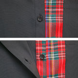 バイカラー肩開きBIGシャツワンピース