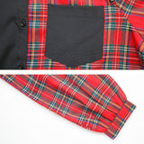 バイカラー肩開きBIGシャツワンピース