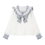 ハートリボンたっぷりフリルセーラーブラウス