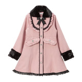 レースフリルビジュープリンセスリボンコート