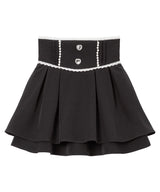 パールビジューフレアスカート