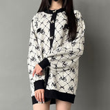 MLモノグラムニットカーディガン