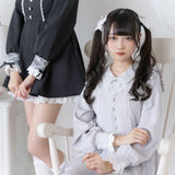 レース重ねパールリボンお嬢様ワンピース