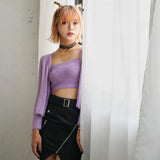 ふわふわシャギーキャミ×カーディガンニットアンサンブル