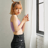 ふわふわシャギーキャミ×カーディガンニットアンサンブル